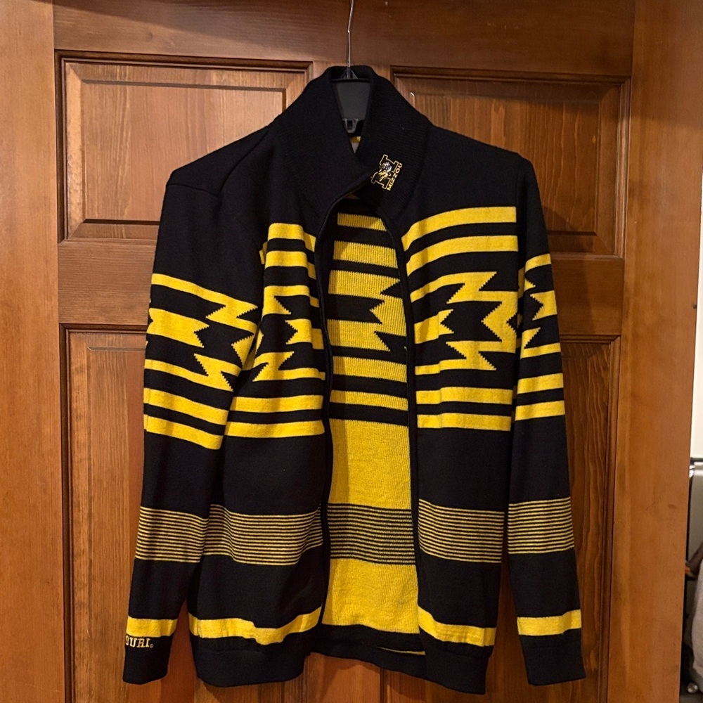 Black and Yellow Women's Cardigan